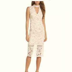 NWT Cooper St Alessandra Lace Cut-Out Coctail Dress White Womens Sz 4 Nordstrom